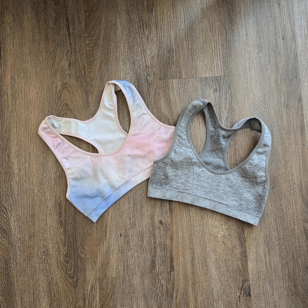 GUC Bundle of 2 Girls Maidenform Sport Bras, Size Small
